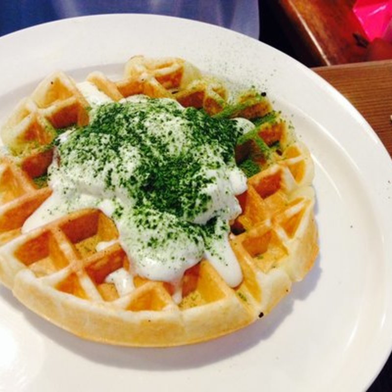mochi waffles (The Nook Neighborhood Bistro)