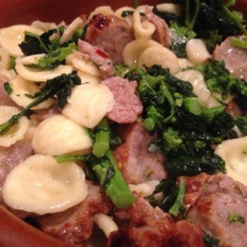 Pasta, broccoli rabe, sausage(Trattoria La Sorrentina)