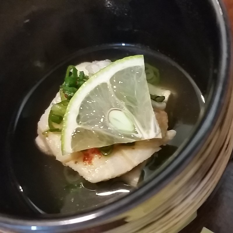 鯛とカボスの小鉢(なんば よっちょれ 庄屋はん)