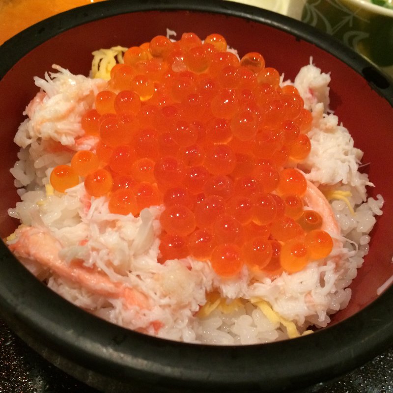 カニいくら御膳(近江町・海鮮市場料理 市の蔵 （いちのくら）)