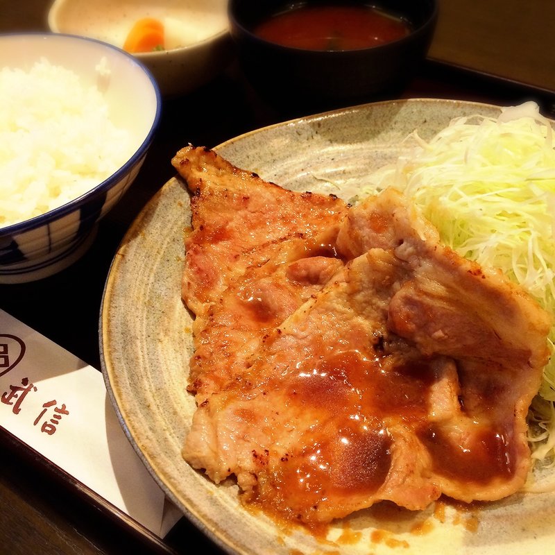 生姜焼き膳(とんかつ 武信 代々木上原店)