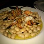 White bean and shrimp appetizer(Trattoria La Sorrentina)