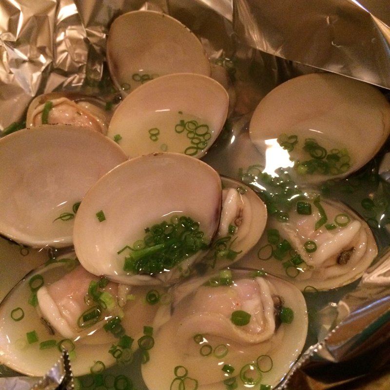 あさり酒蒸し(居酒屋えがお)