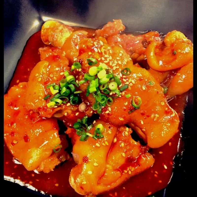 豚足のコチュジャン煮付け(かしわだいにんぐ )