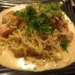 creamy salmon noodles