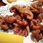 Crispy fried baby octopus