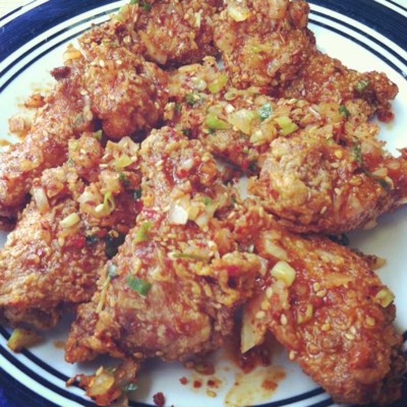 Spicy fried chicken(Ah-Lang Restaurant)