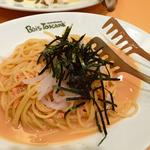新鮮たらこと刺身イカの和風パスタ(Bois Toscana)