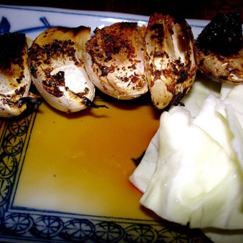 Roasted garlic yakitori(Oh! Taisho)