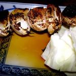 Roasted garlic yakitori