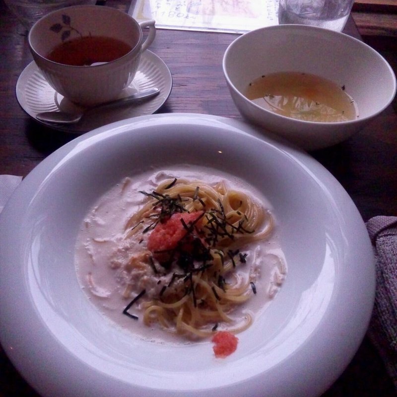 パスタランチ（タラコクリーム）(Cafe Beans （カフェ ビーンズ）)