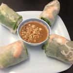 Fresh rolls with shrimp