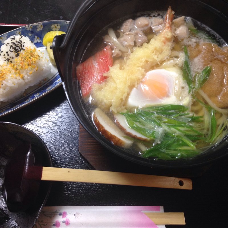 鍋焼きうどん定食(四季 )