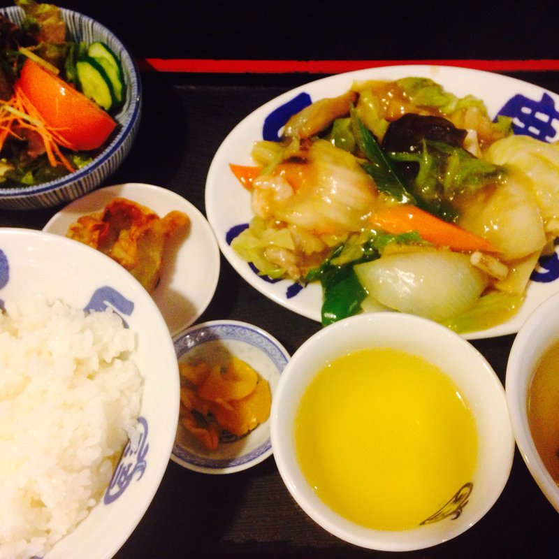 中華定食八宝菜(餃子菜館てんじく 西明石店)