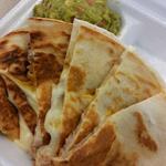 Kalua pig quesadilla with guacamole(Cafe Blue)