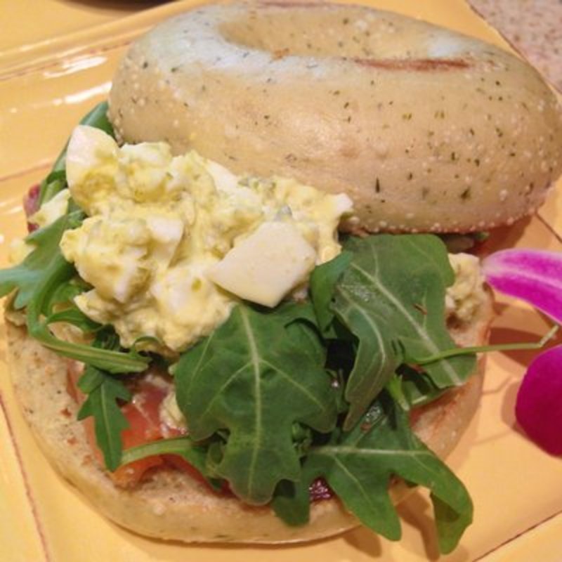 Smoked Salmon Bagel Sandwich(Cafe Grace)