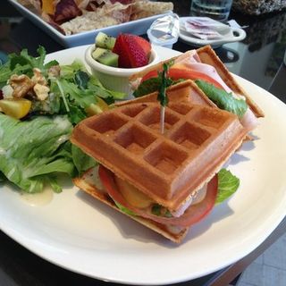 Turkey waffle sandwich(Tilia Aloha Cafe)