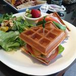 Turkey waffle sandwich(Tilia Aloha Cafe)
