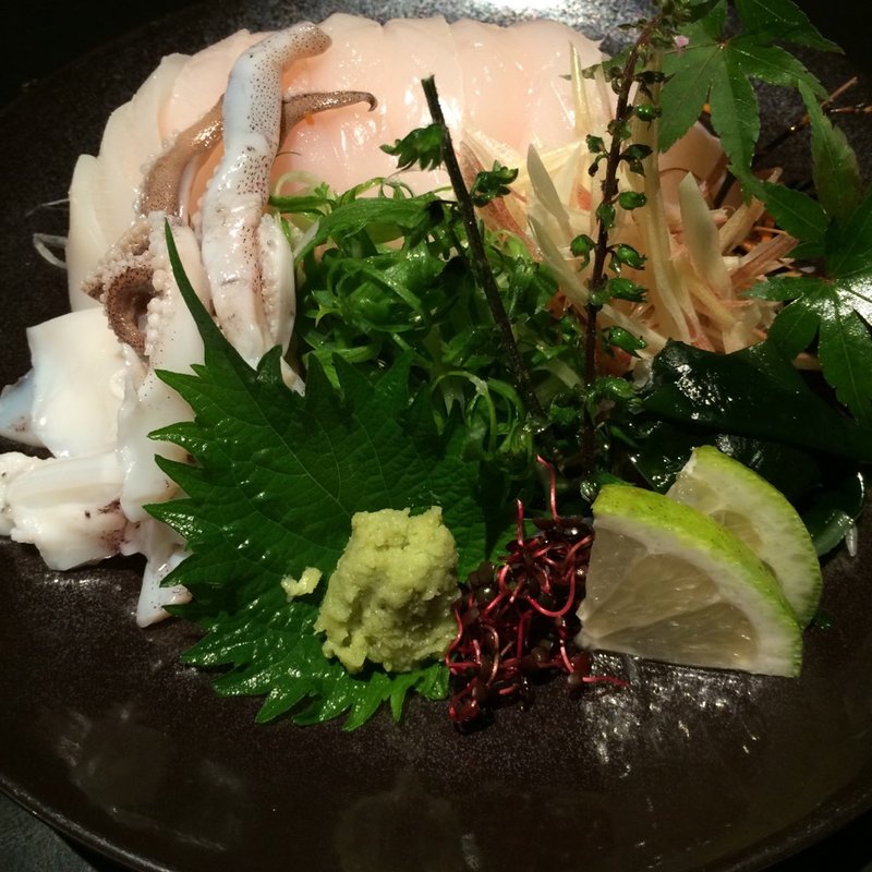 アオリイカ刺(もつ吉 本店)