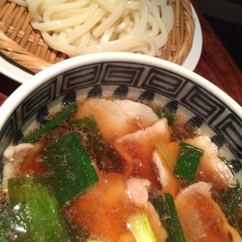 京都ポークと九条葱のつけ麺(もつ吉 本店)