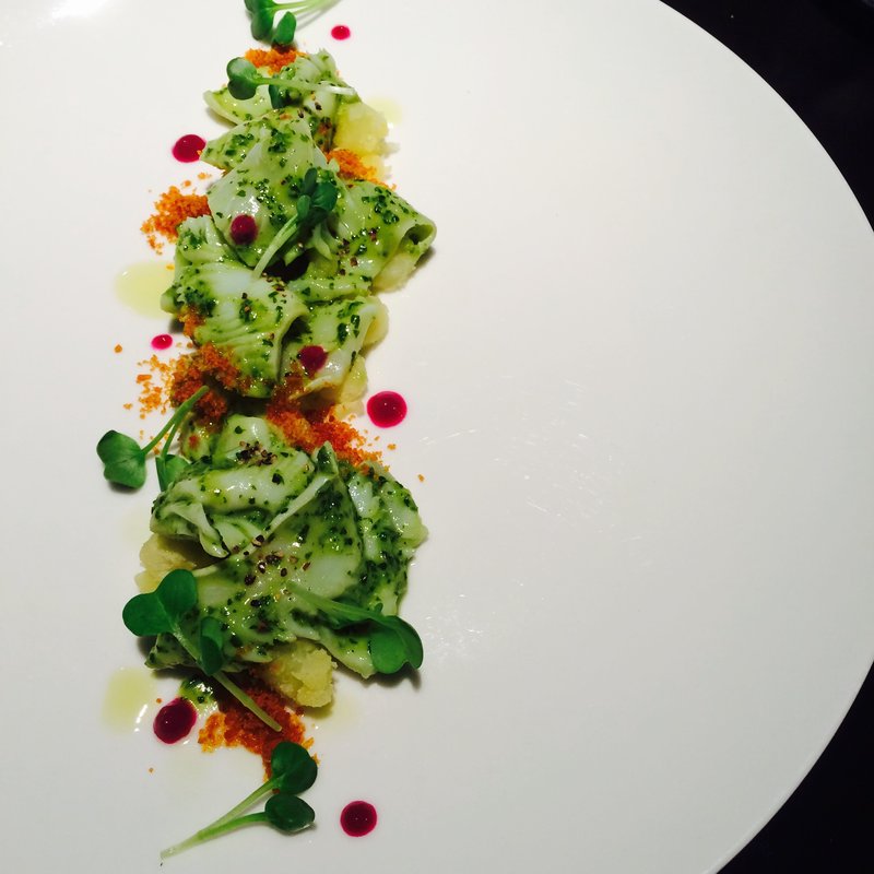 標津産真イカのコリアンダーソース(フェネトレ )