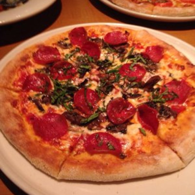 Pepperoni and Mushroom Pizza(Nordstrom Marketplace Café )