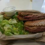 Pastrami panini (Bistro! Downtown)