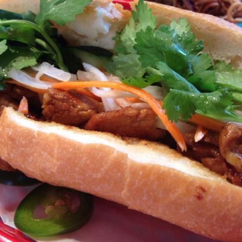 Banh mi Saigon with grilled pork(Ngon Vietnamese Cuisine)