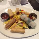 Assorted spring rolls platter