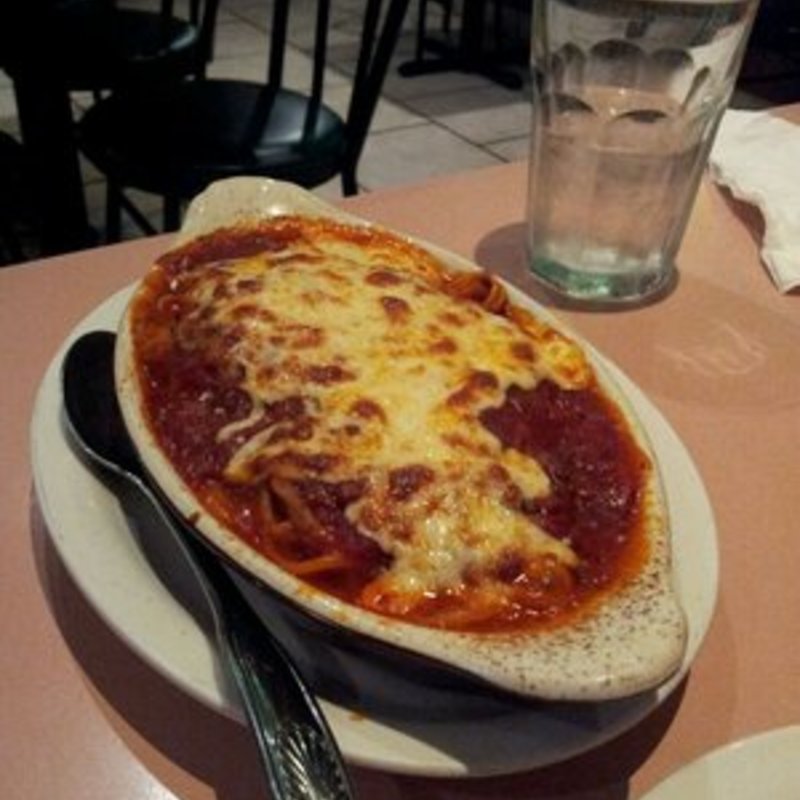 Baked spaghetti(La Pizza Rina)