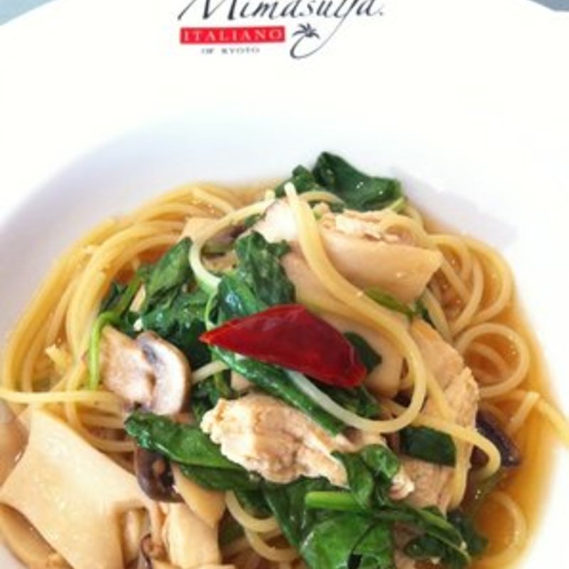 Chicken mushroom spinach(Mimasuya Italiano)