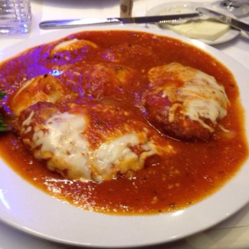 Ravioli & chicken parm(Assaggio Bistro)