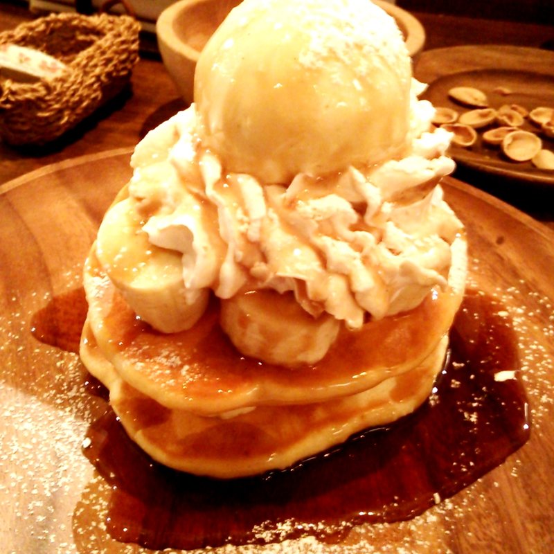 バナナとリコッタチーズのパンケーキ(カプアニ)