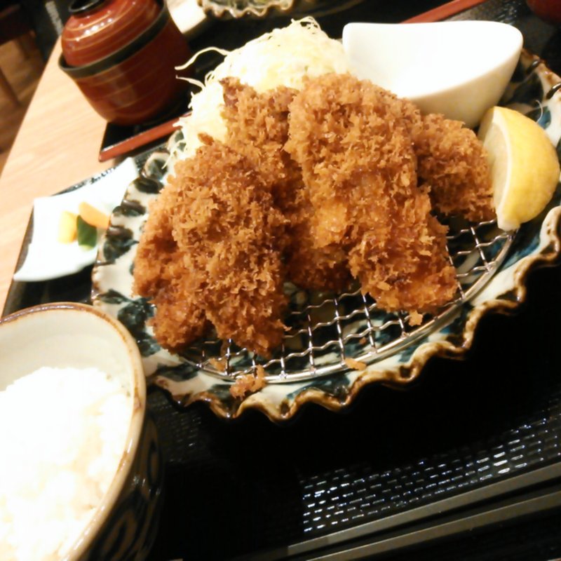 カキフライ定食(鎌倉かつ亭 あら珠 みなとみらい店)