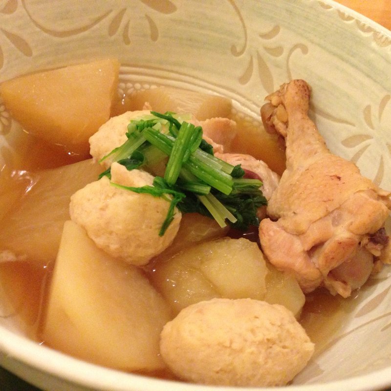 手羽とつくねの大根煮込み(和食淡々菜)