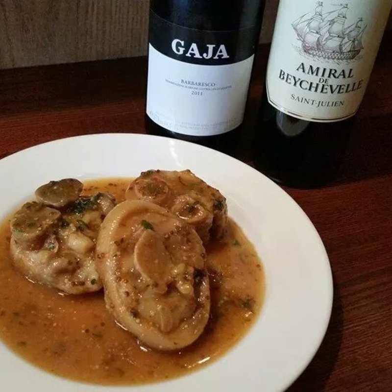 豚すね肉マスタード煮込み(ビストロオチアイ)