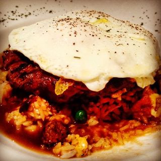 Loco Moco w fries rice(Mac 24/7)