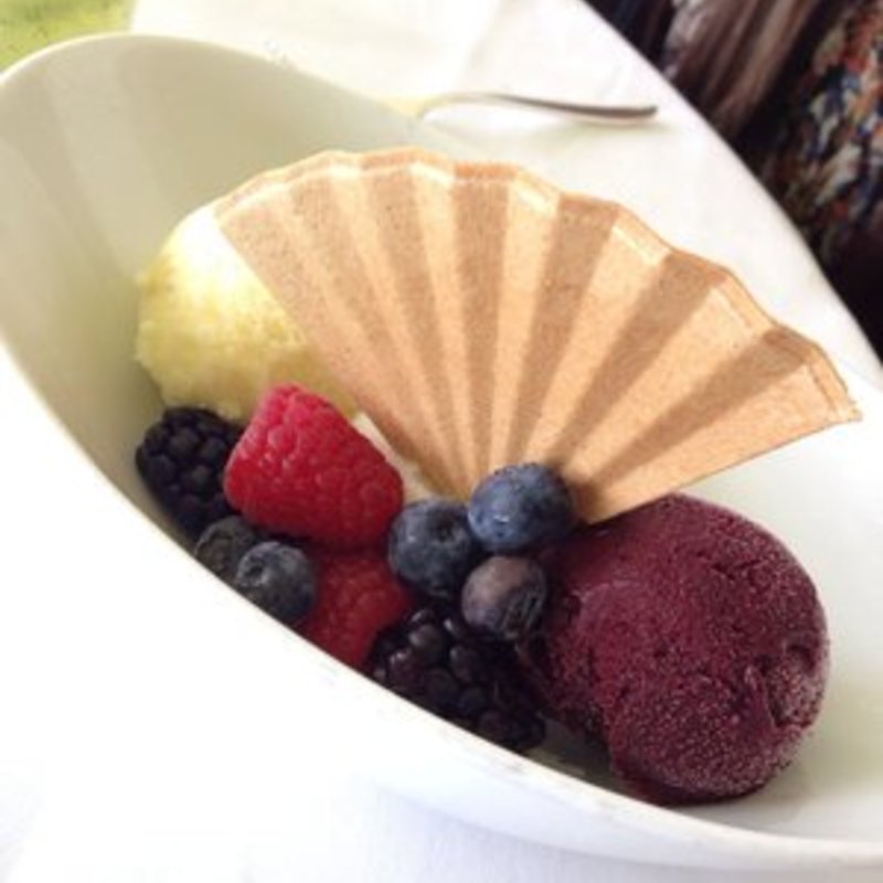 Homemade sorbet(Orchids)