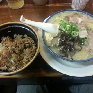 うしめし&とんこつラーメン(しばらく)