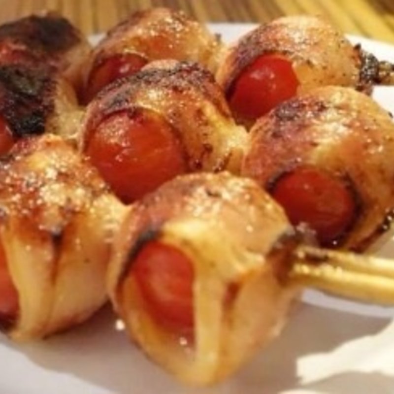 Bacon wrapped tomatoes(Shin sen Gumi Yakitori)
