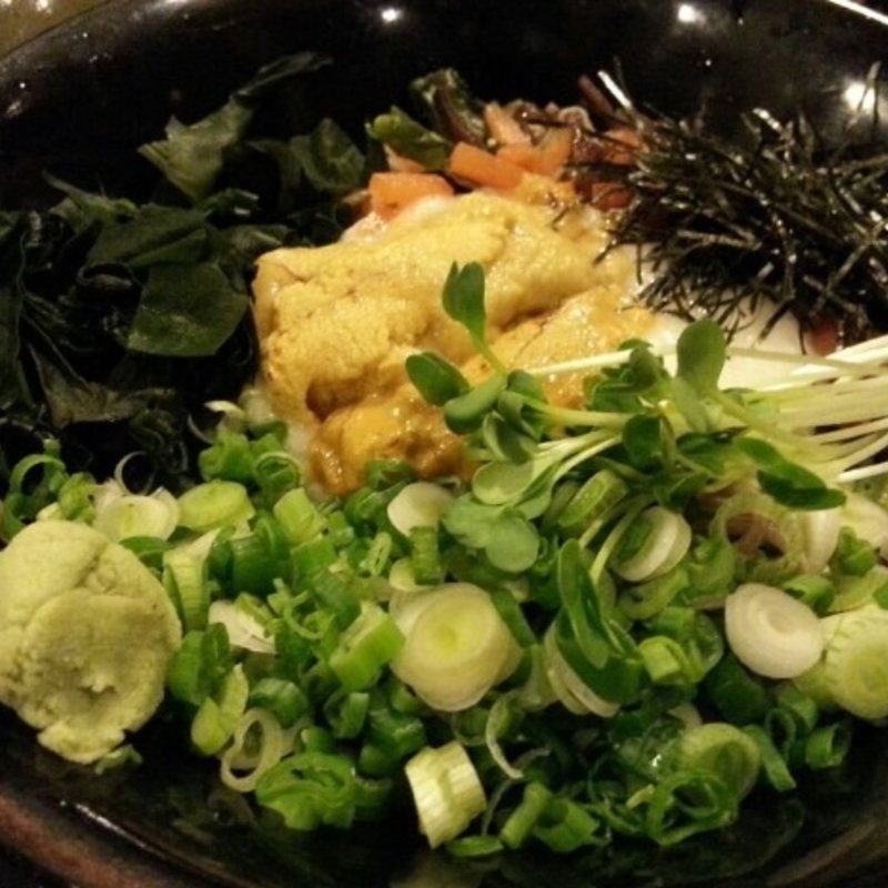 Hiyashi uni tororo soba(Sanuki No SATO)