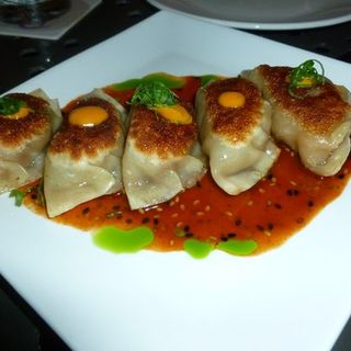 Spicy Shinsato Pork & Local Beef Potstickers(Roy’s Waikiki)