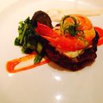 Filet mignon with shrimp