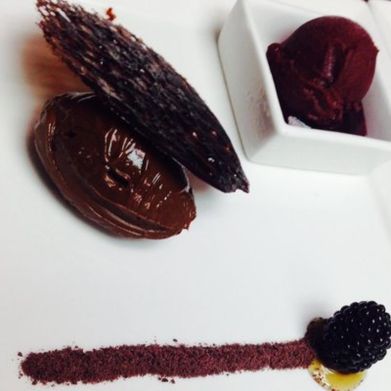 acai blackberry sorbet(Chef Mavro)
