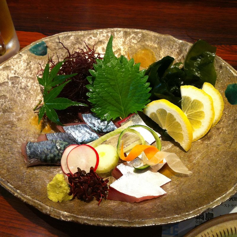 鯖の刺身(博多せいもん払い)