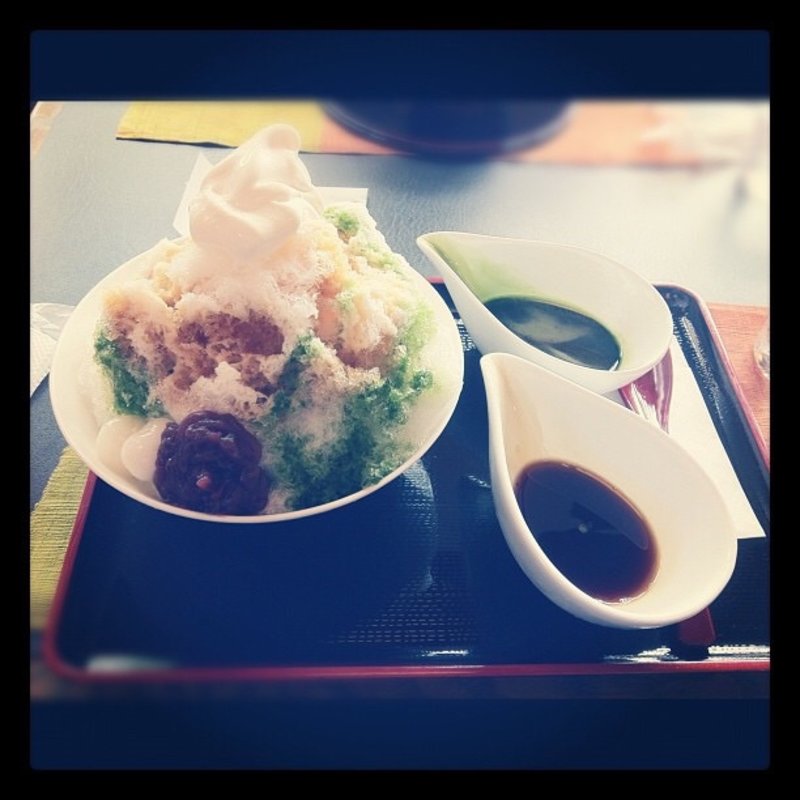 宇治きん氷（抹茶黒蜜)(中村藤吉本店)