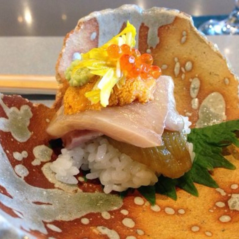 Yellow tail and dashi eggplant(Nanzan GiroGiro)