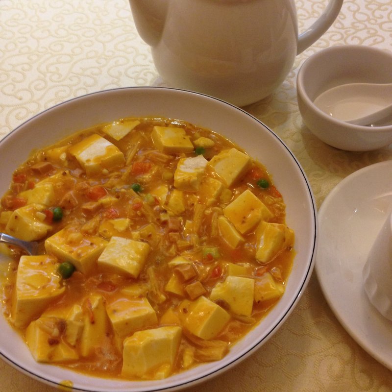 黄金豆腐栗ソース(阿善素食)