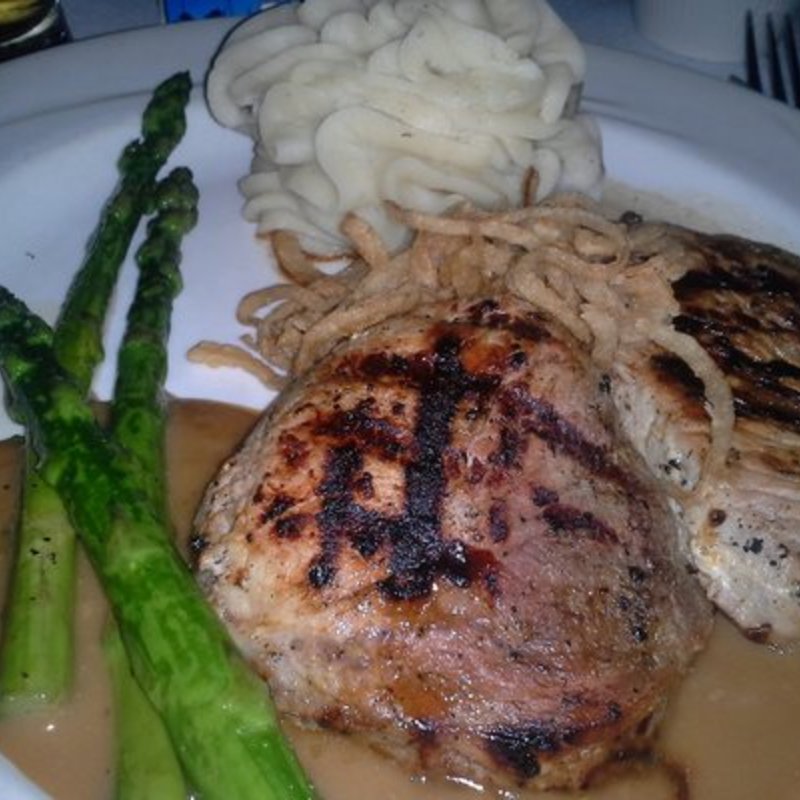 Grilled pork loin chops(Chart House Waikiki)