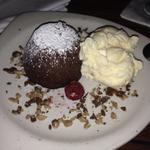 Lava cake with ice cream